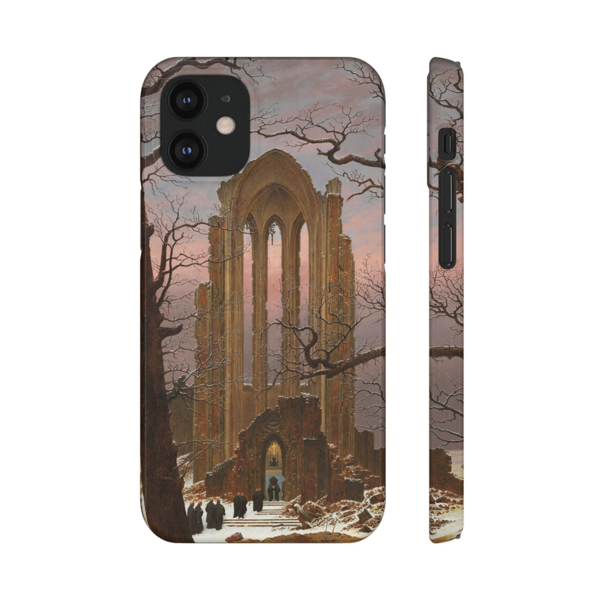 Monastery Graveyard in the Snow by Caspar David Friedrich - iPhone Slim Case