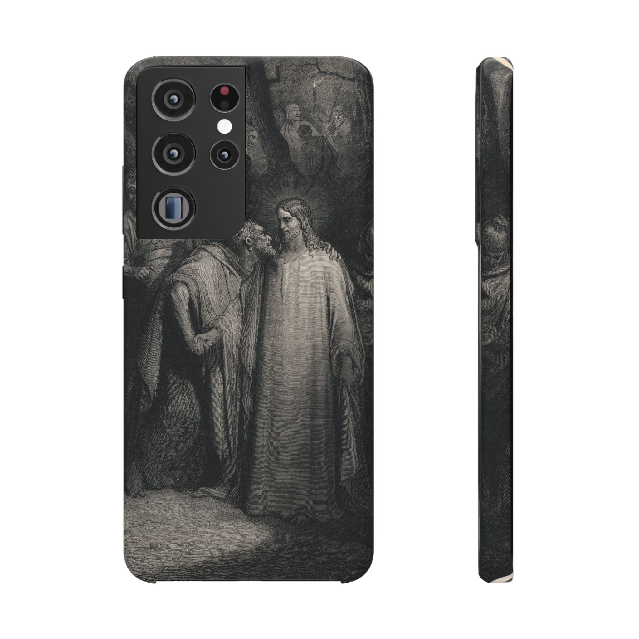 The Holy Bible: Plate CXLI “The Judas Kiss” by Gustave Doré - Samsung Slim Case