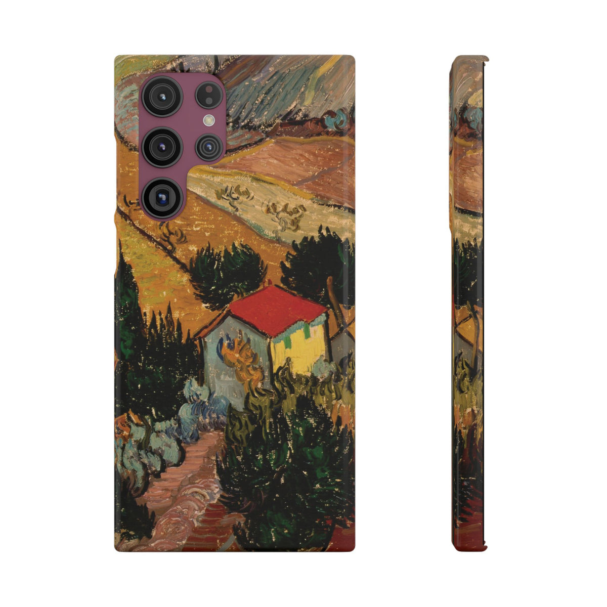 Landscape with House and Ploughman by Vincent van Gogh - Samsung Slim Case