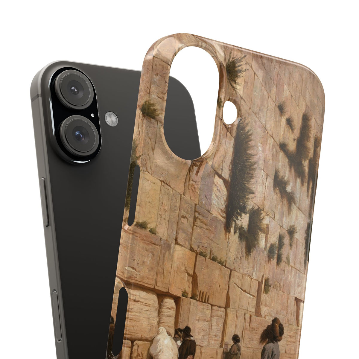 Le Mur des Lamentations by Jean-Leon Gerome - iPhone Slim Case