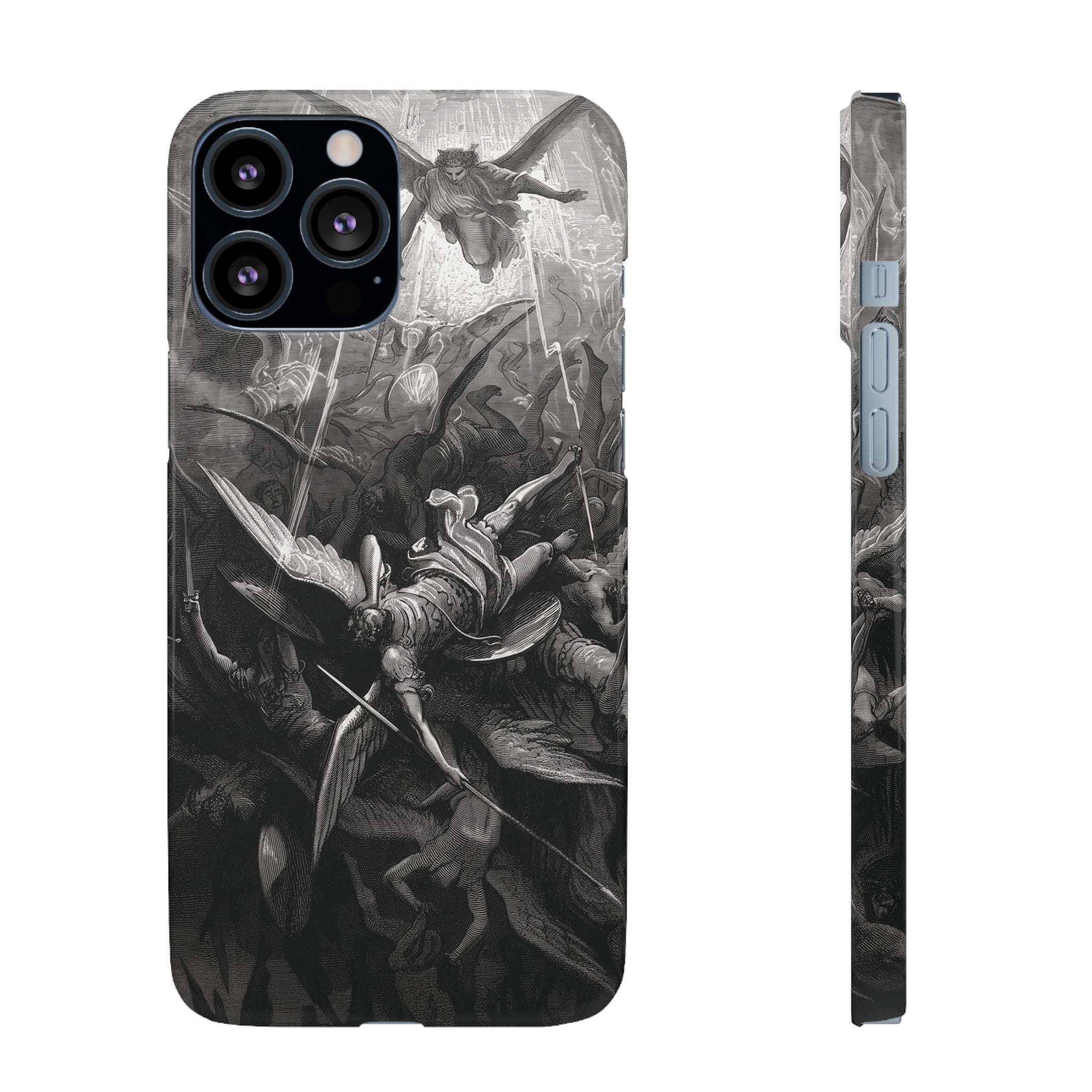 Paradise Lost | The Battle in Heaven by Gustave Doré - iPhone Slim Case
