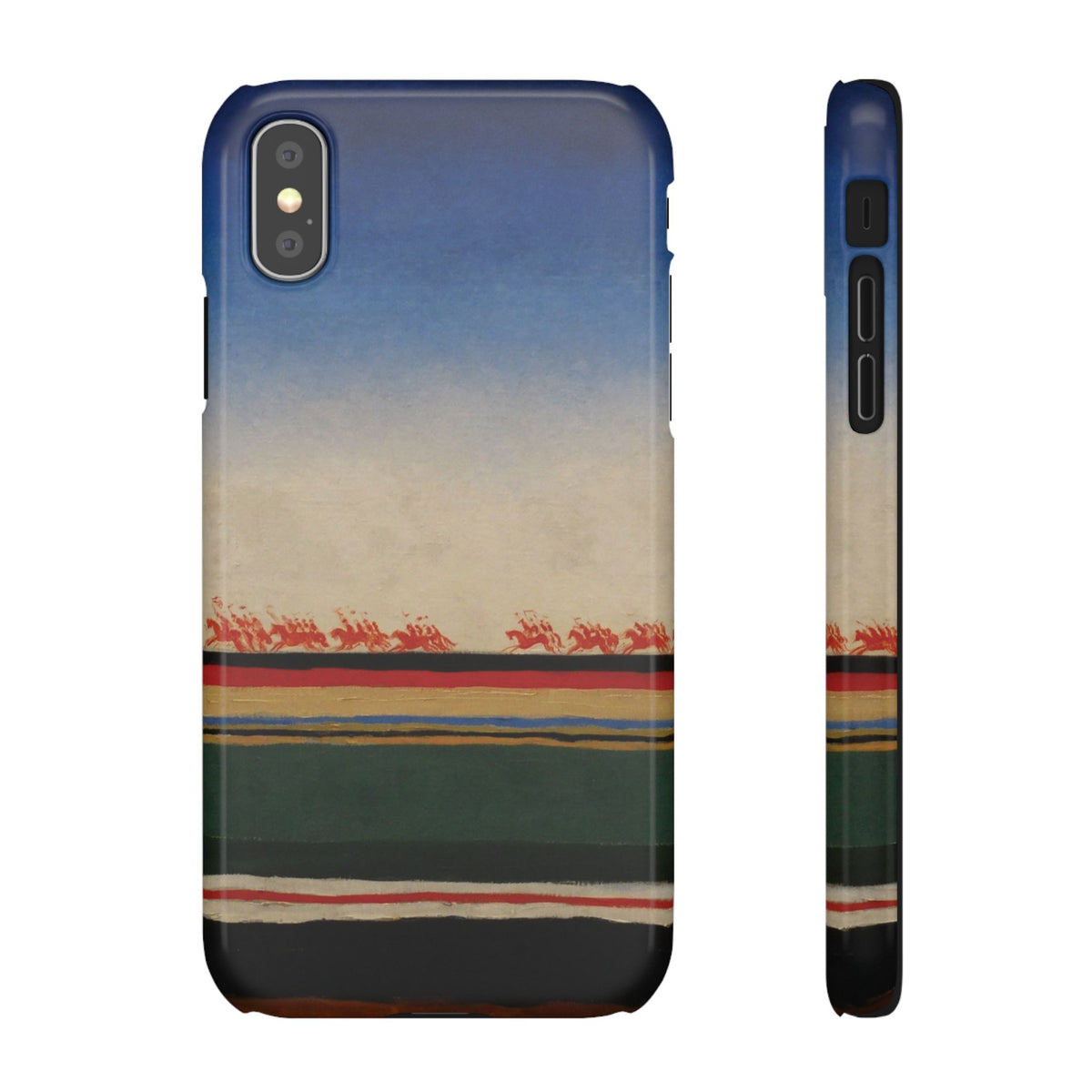 Red Cavalry Riding by Kazimir Malevich - iPhone Slim Case