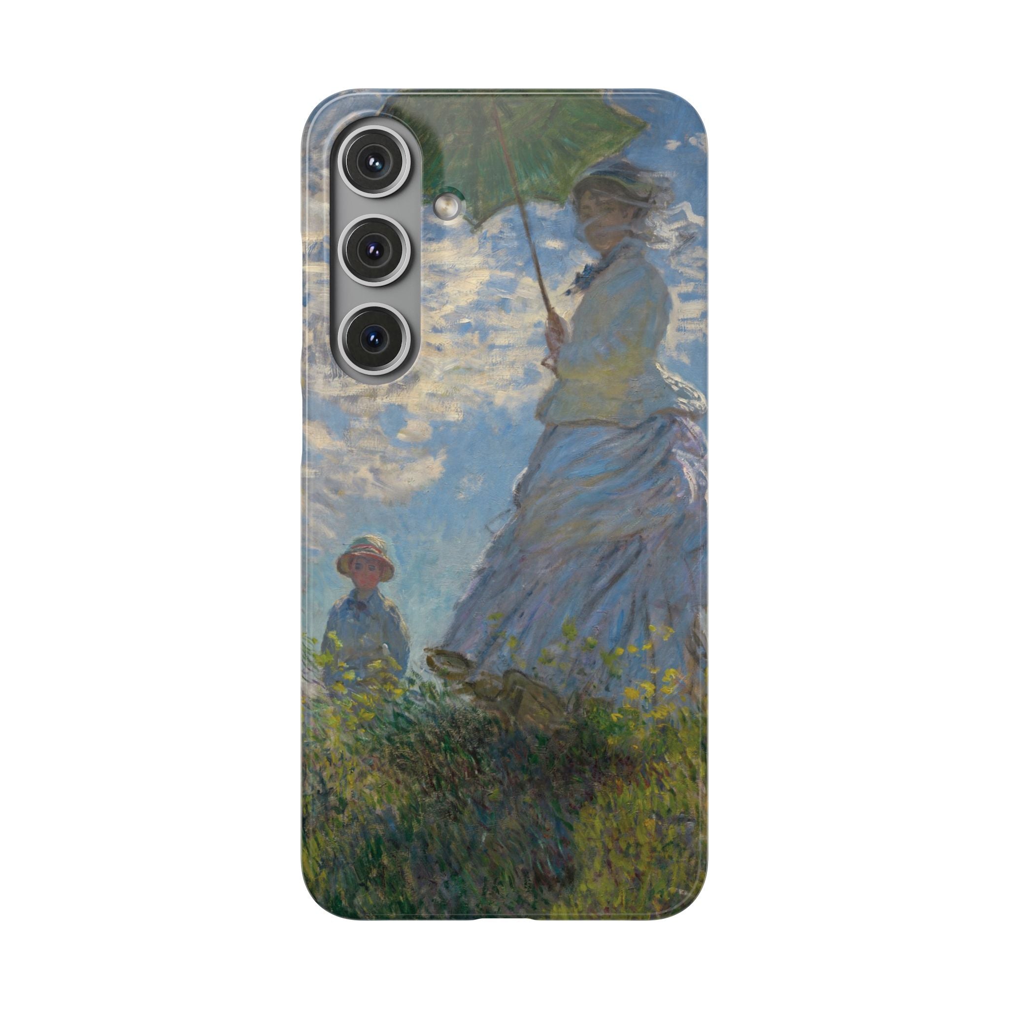 Madame Monet and Her Son by Claude Monet - Samsung Slim Case
