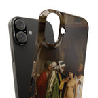 Le Marche d'esclaves by Jean-Leon Gerome - iPhone Slim Case