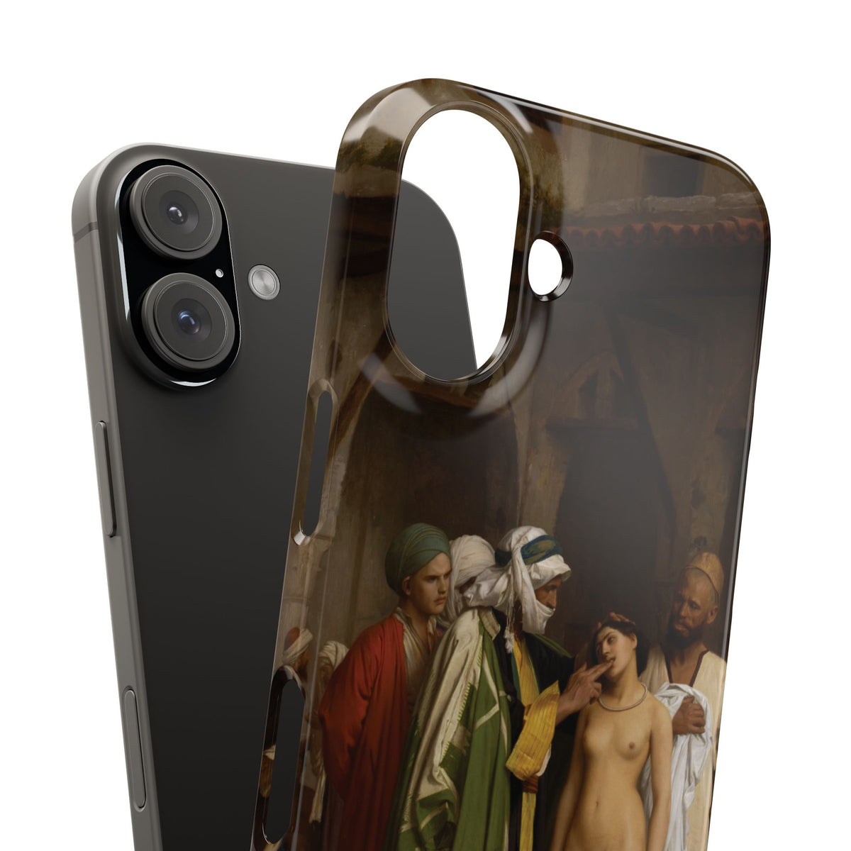Le Marche d'esclaves by Jean-Leon Gerome - iPhone Slim Case