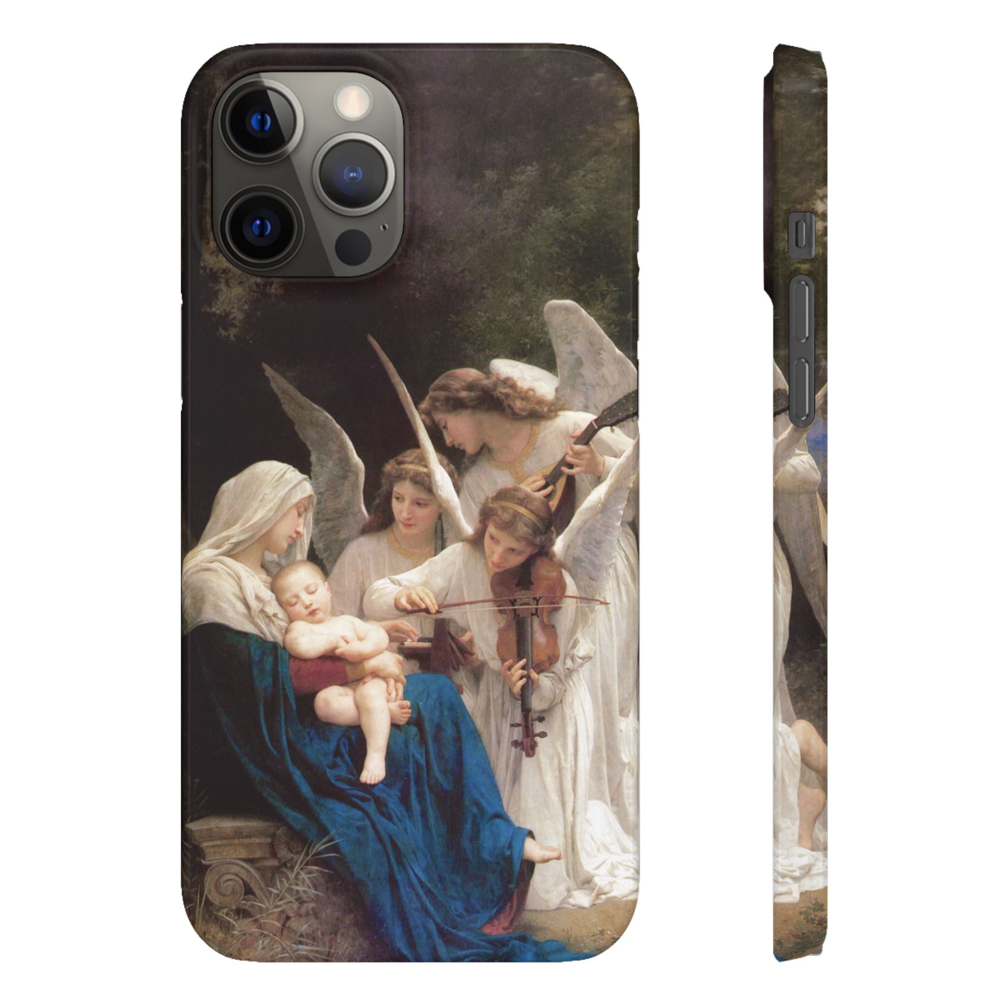 The Virgin of the angels by William-Adolphe Bouguereau - iPhone Slim Case