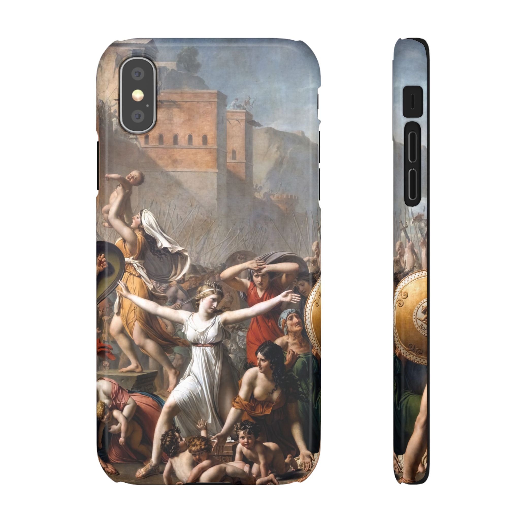 The Intervention of the Sabine Women by Jacques-Louis David - iPhone Slim Case
