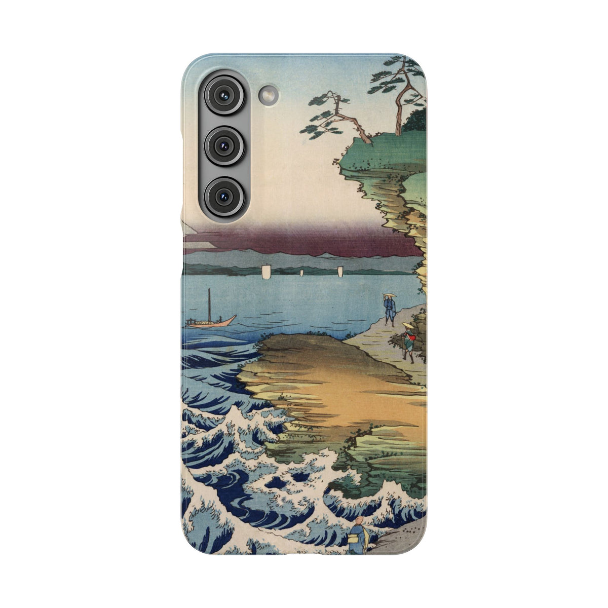 The Hota Coast in Awa Province by Utagawa Hiroshige - Samsung Slim Case