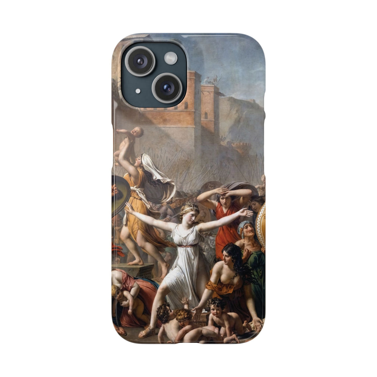 The Intervention of the Sabine Women by Jacques-Louis David - iPhone Slim Case