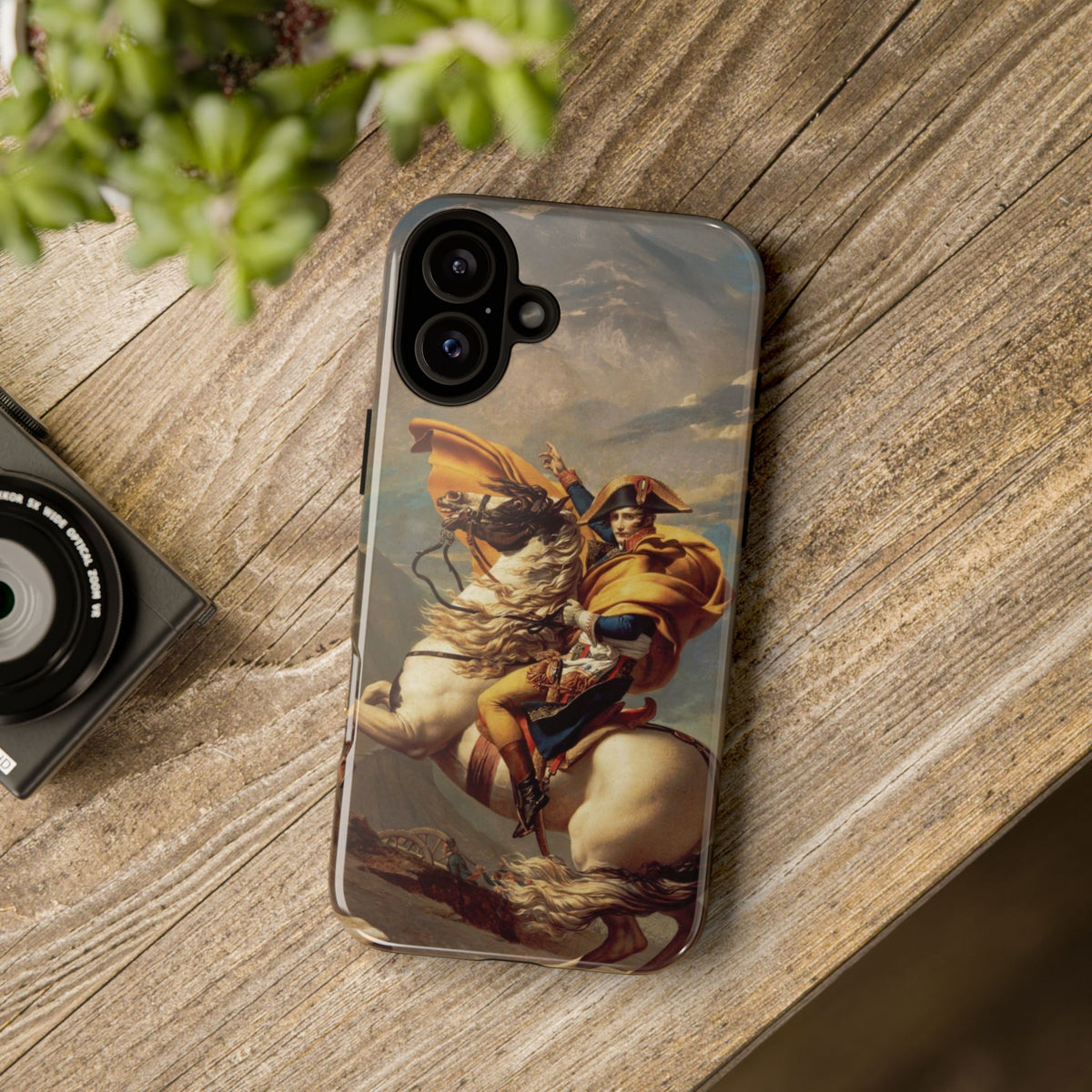 Napoleon at the Saint-Bernard Pass by Jacques-Louis David - iPhone Tough Case