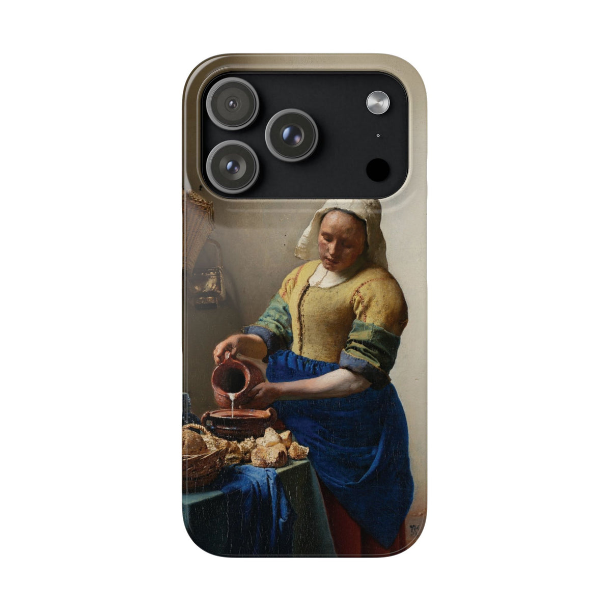 The Milkmaid by Johannes Vermeer - iPhone Slim Case