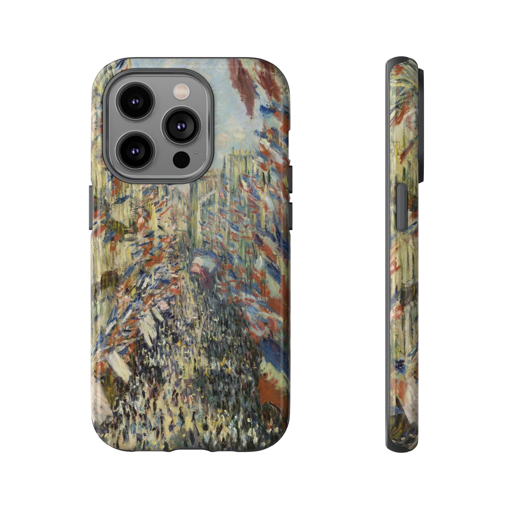 The Rue Montorgueil in Paris by Claude Monet - iPhone Tough Case
