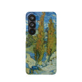 Two Poplars in the Alpilles near Saint-Rémy by Vincent van Gogh - Samsung Slim Case