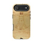 The Vitruvian Man by Leonardo da Vinci - iPhone Tough Case