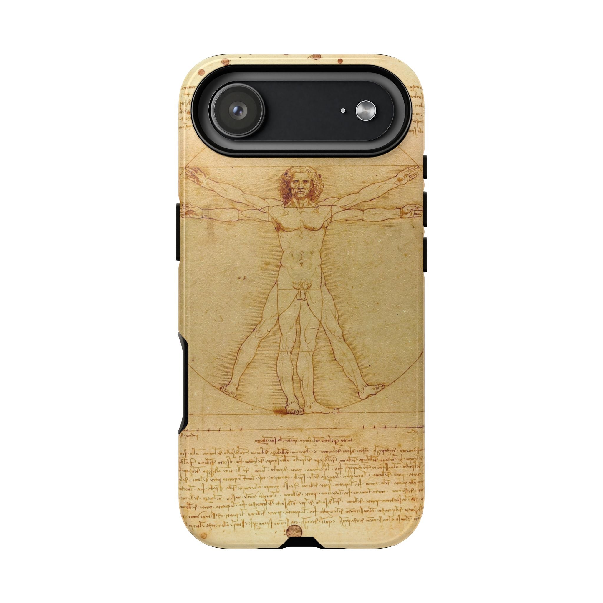 The Vitruvian Man by Leonardo da Vinci - iPhone Tough Case