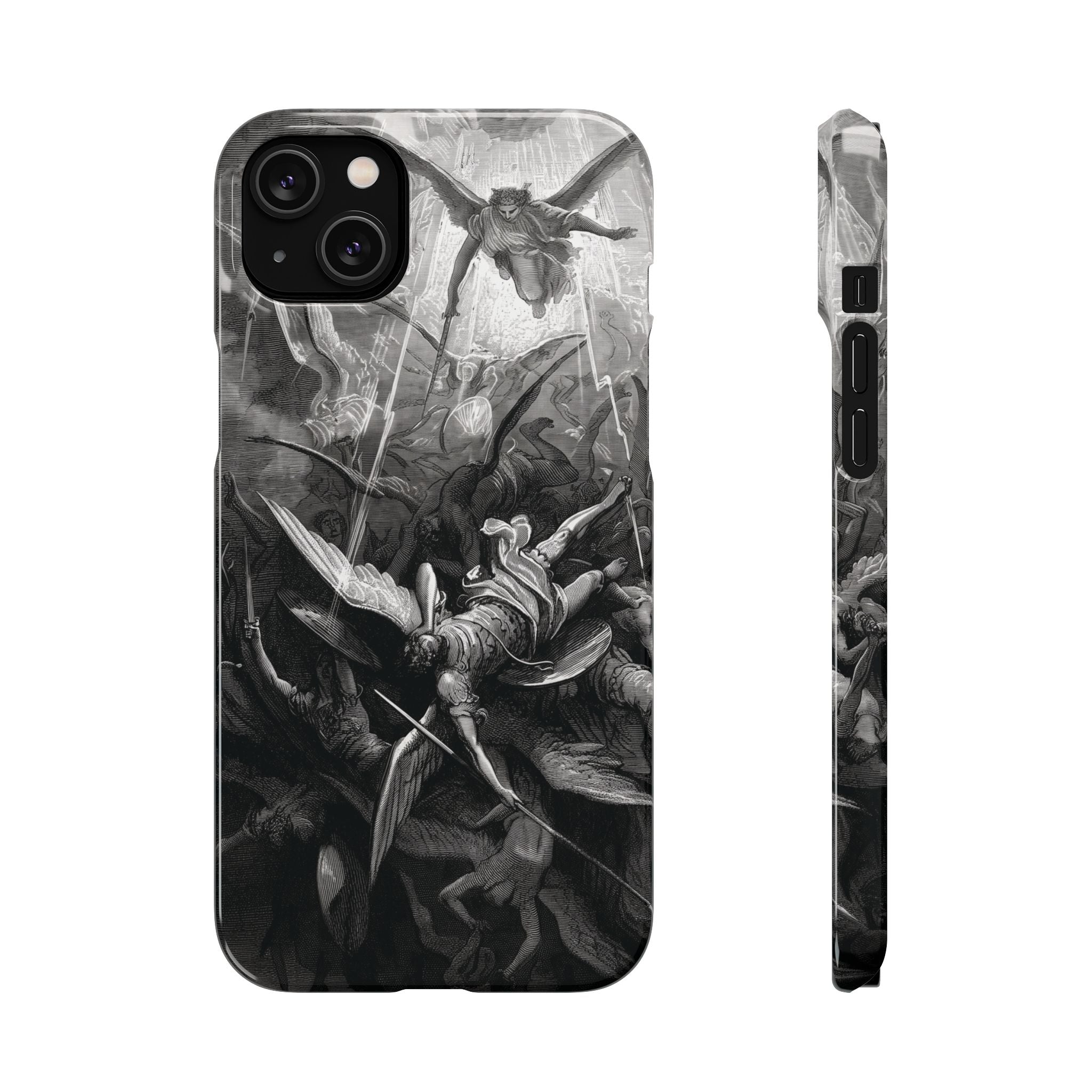 Paradise Lost | The Battle in Heaven by Gustave Doré - iPhone Slim Case