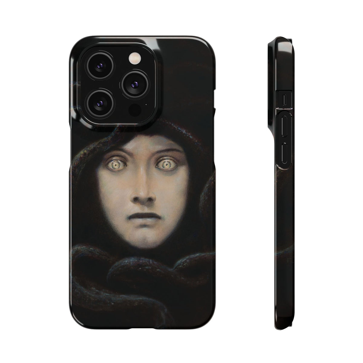 Head of Medusa by Franz von Stuck - iPhone Slim Case