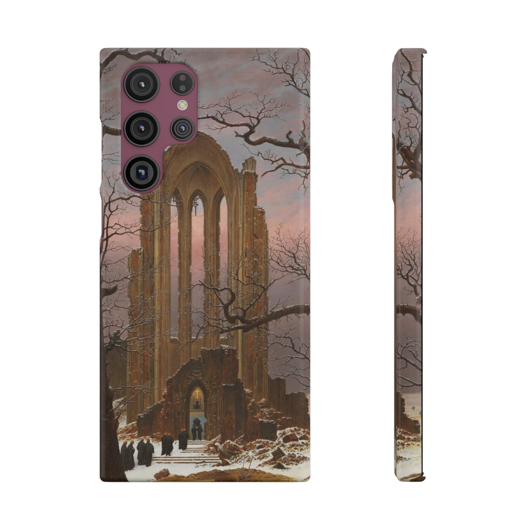 Monastery Graveyard in the Snow by Caspar David Friedrich - Samsung Slim Case