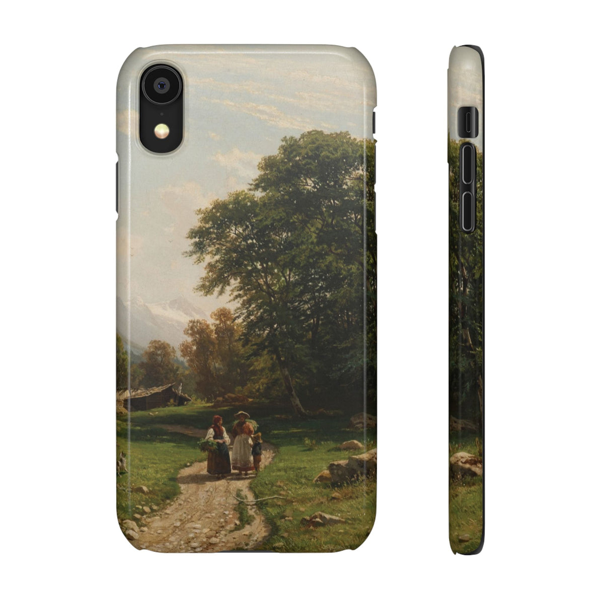Swiss Landscape by Ivan Ivanovich Shishkin - iPhone Slim Case