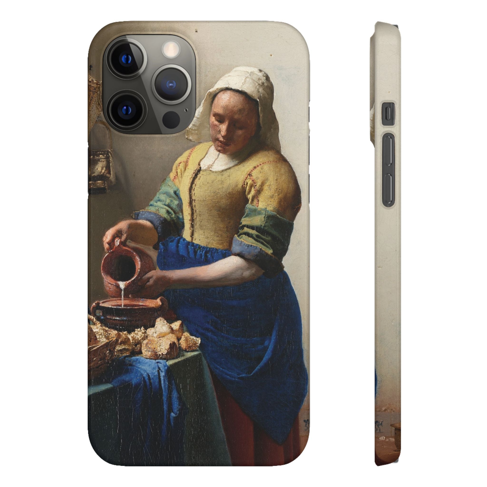 The Milkmaid by Johannes Vermeer - iPhone Slim Case