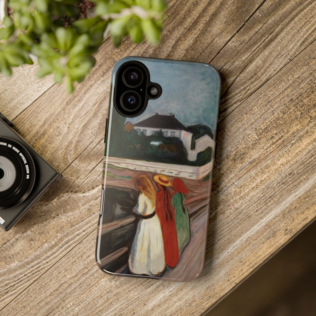 La ragazza sul ponte di Edvard Munch - Cover rigida per iPhone