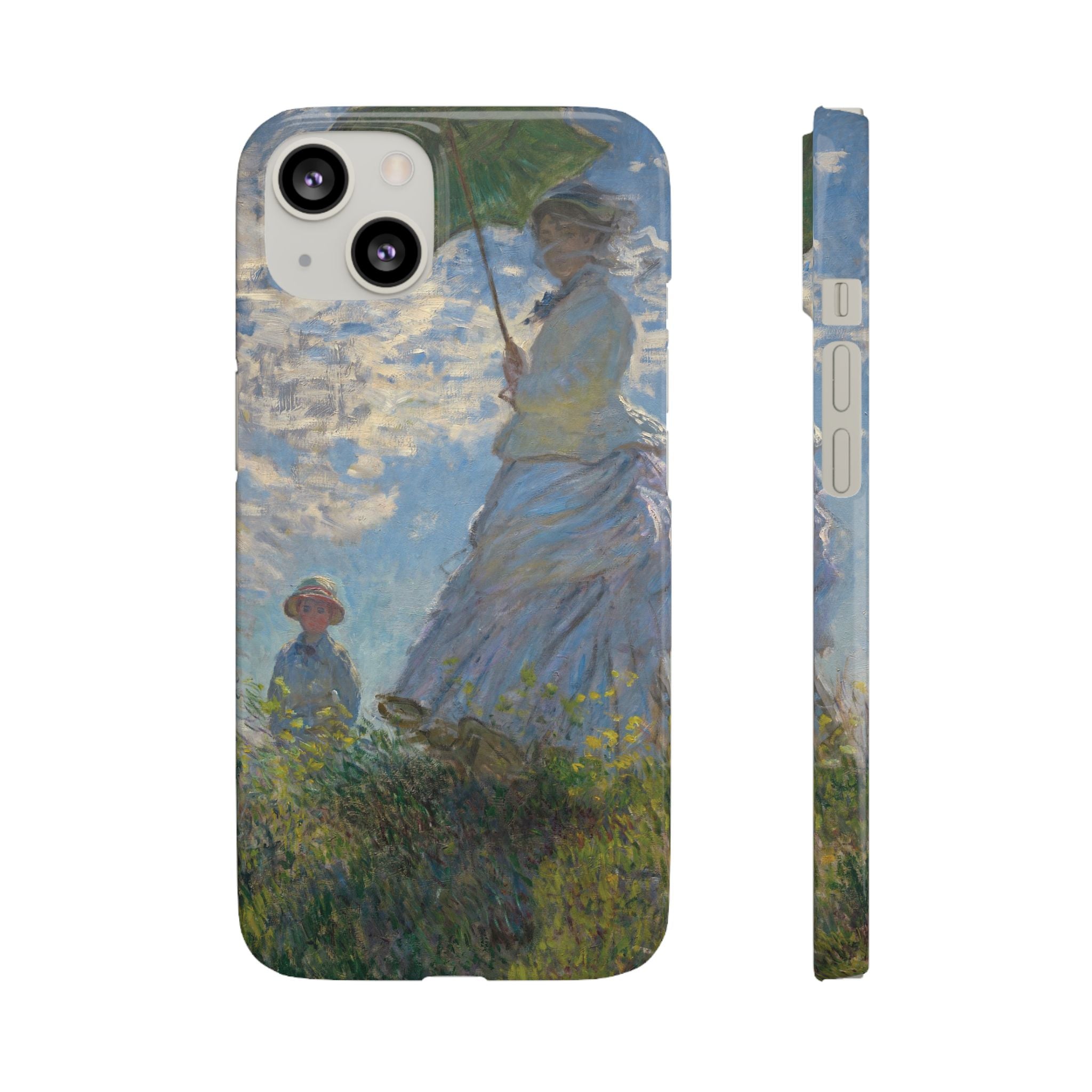 Madame Monet and Her Son by Claude Monet - iPhone Slim Case