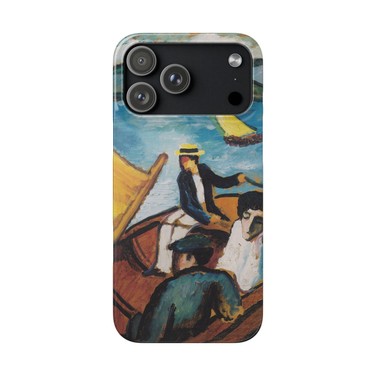 Sailing Boat on the Tegernsee by August Macke - iPhone Slim Case