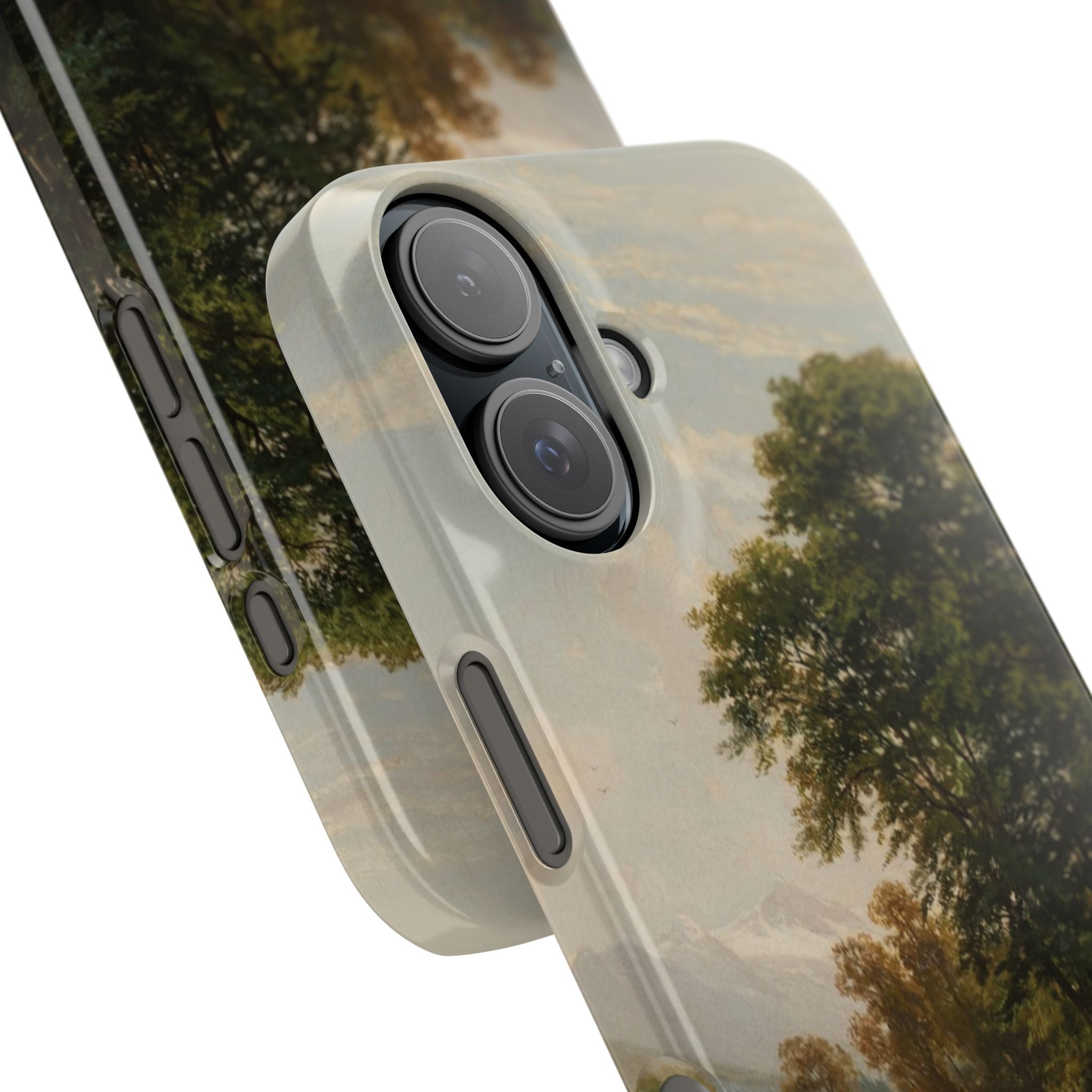 Swiss Landscape by Ivan Ivanovich Shishkin - iPhone Slim Case