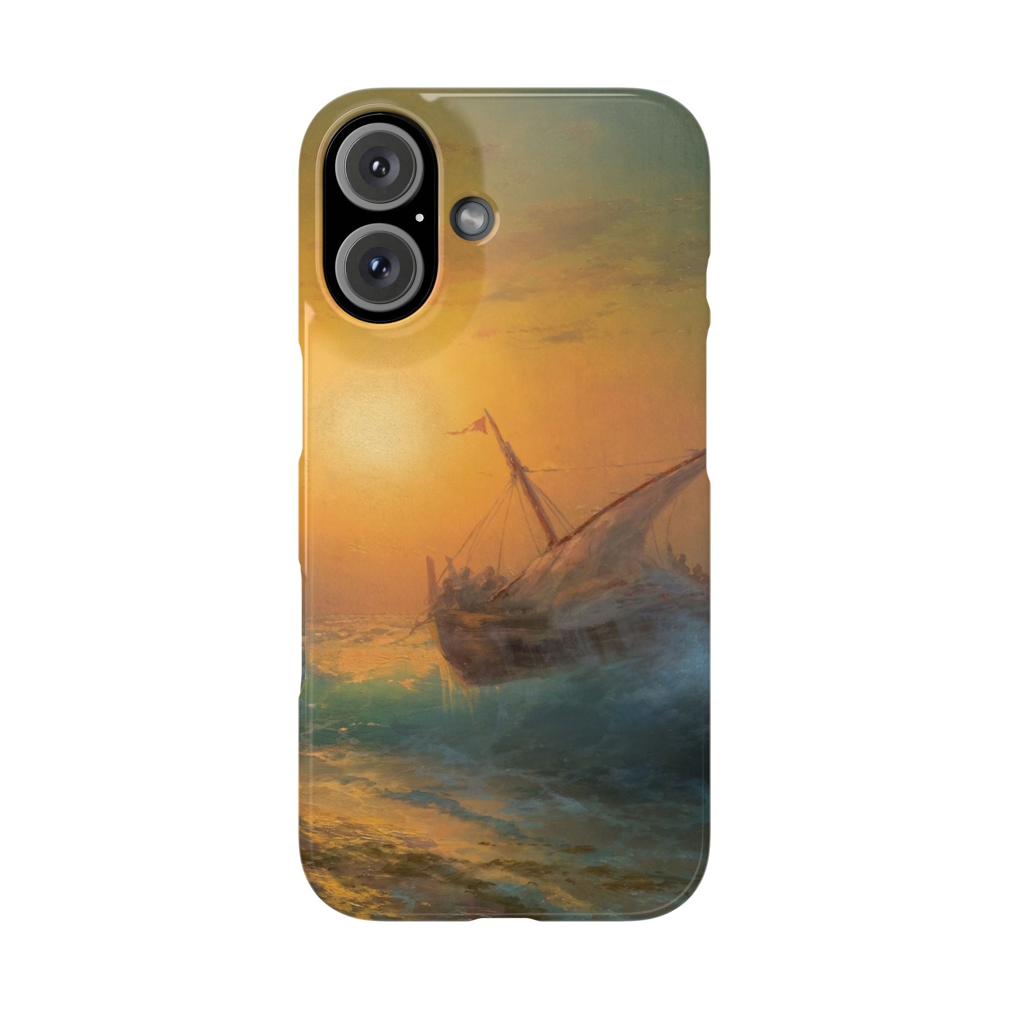 Stormy Sea at Sunset by Ivan Aivazovsky - iPhone Slim Case