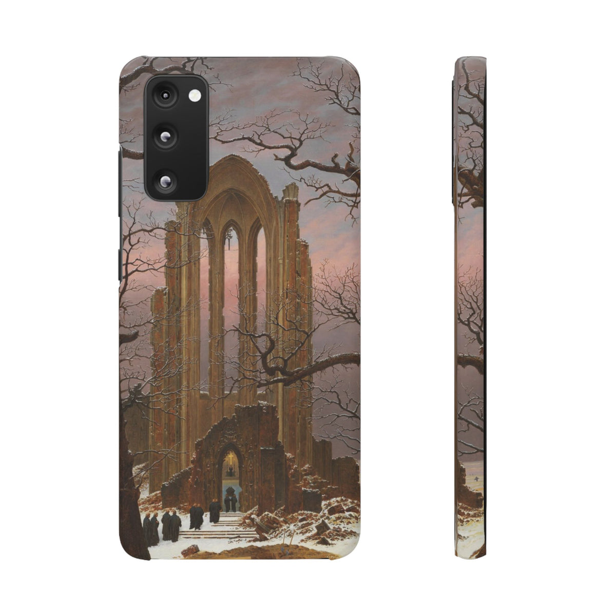 Monastery Graveyard in the Snow by Caspar David Friedrich - Samsung Slim Case