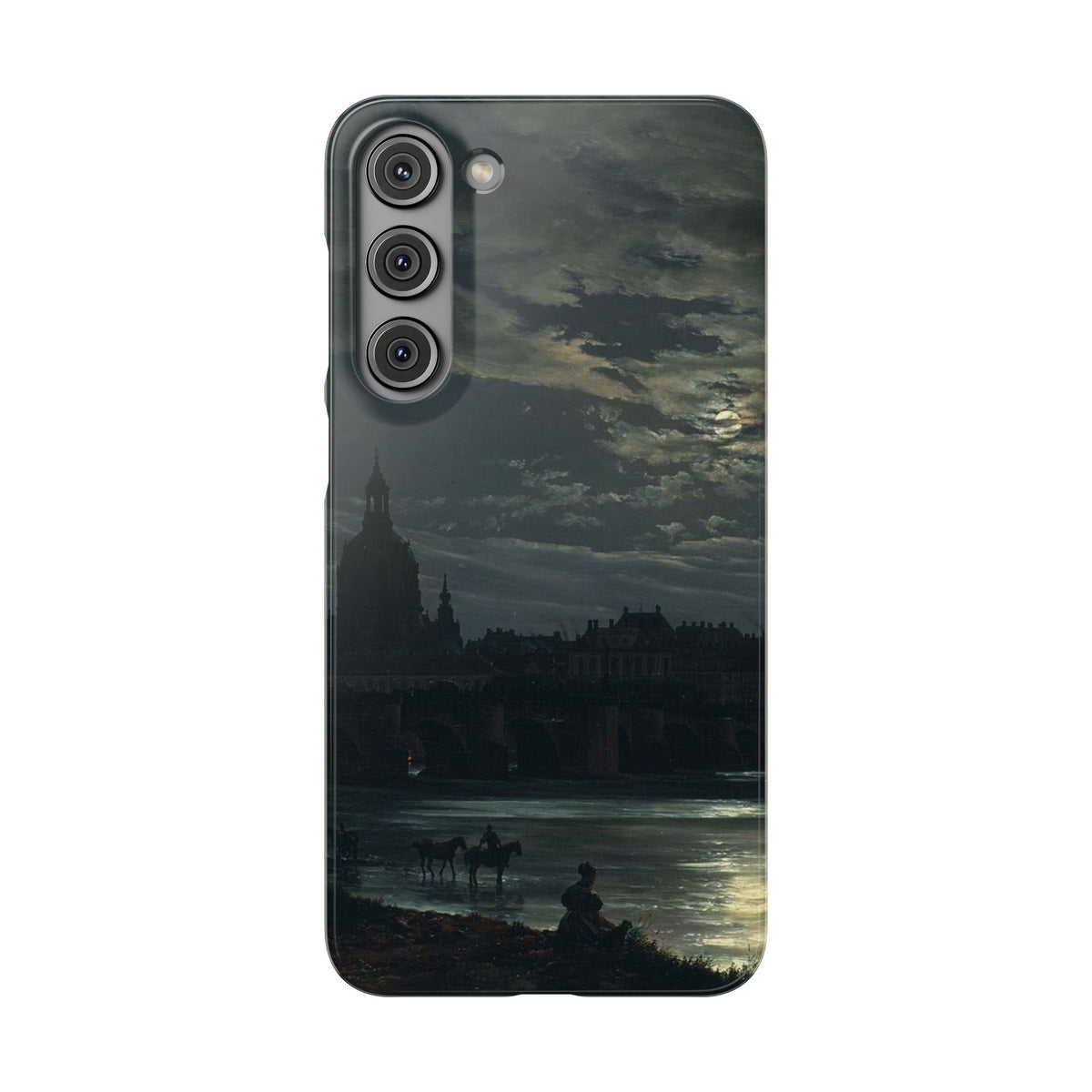 View of Dresden by Moonlight by Johan Dahl - Samsung Slim Case