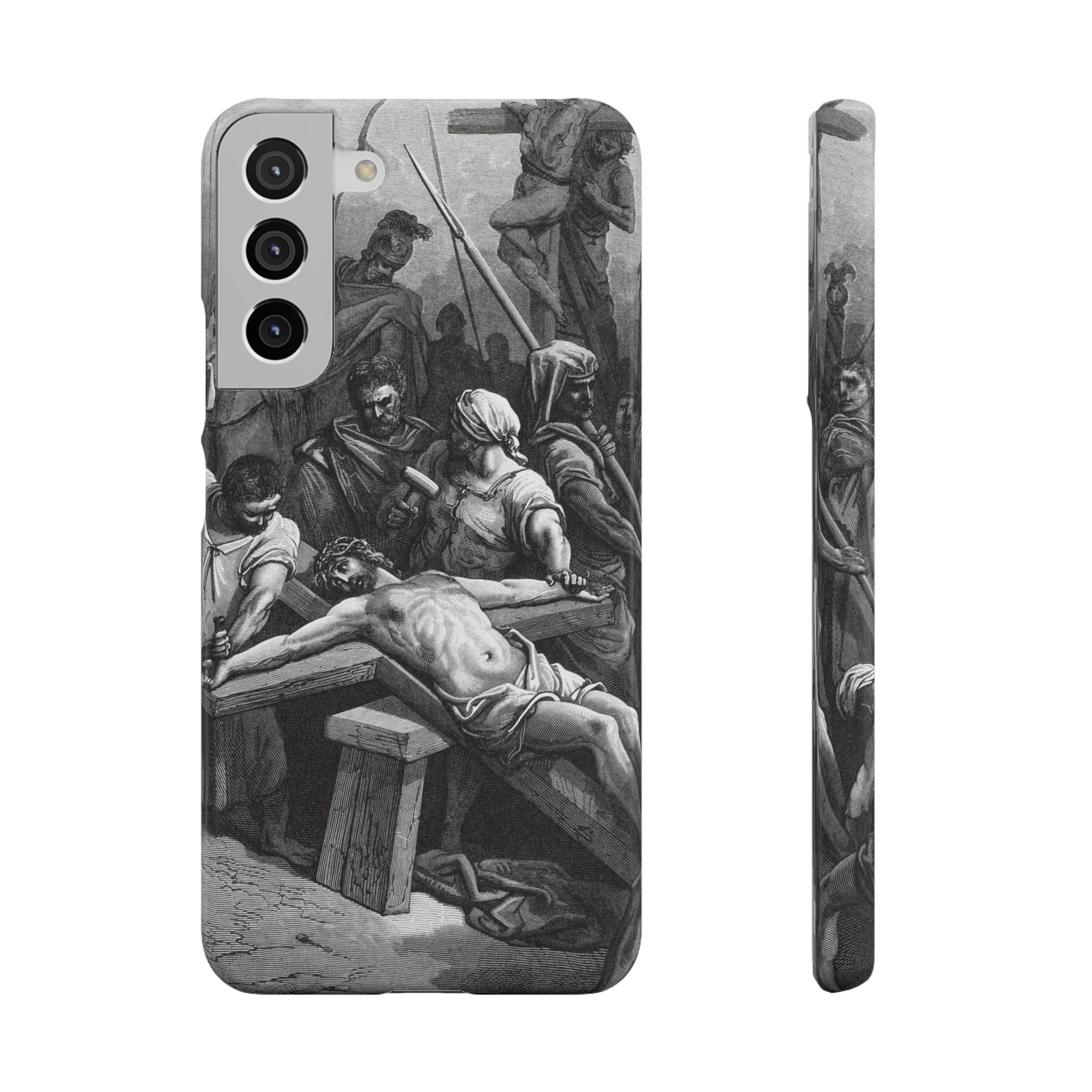 Crucifixion of Jesus by Gustave Doré - Samsung Slim Case
