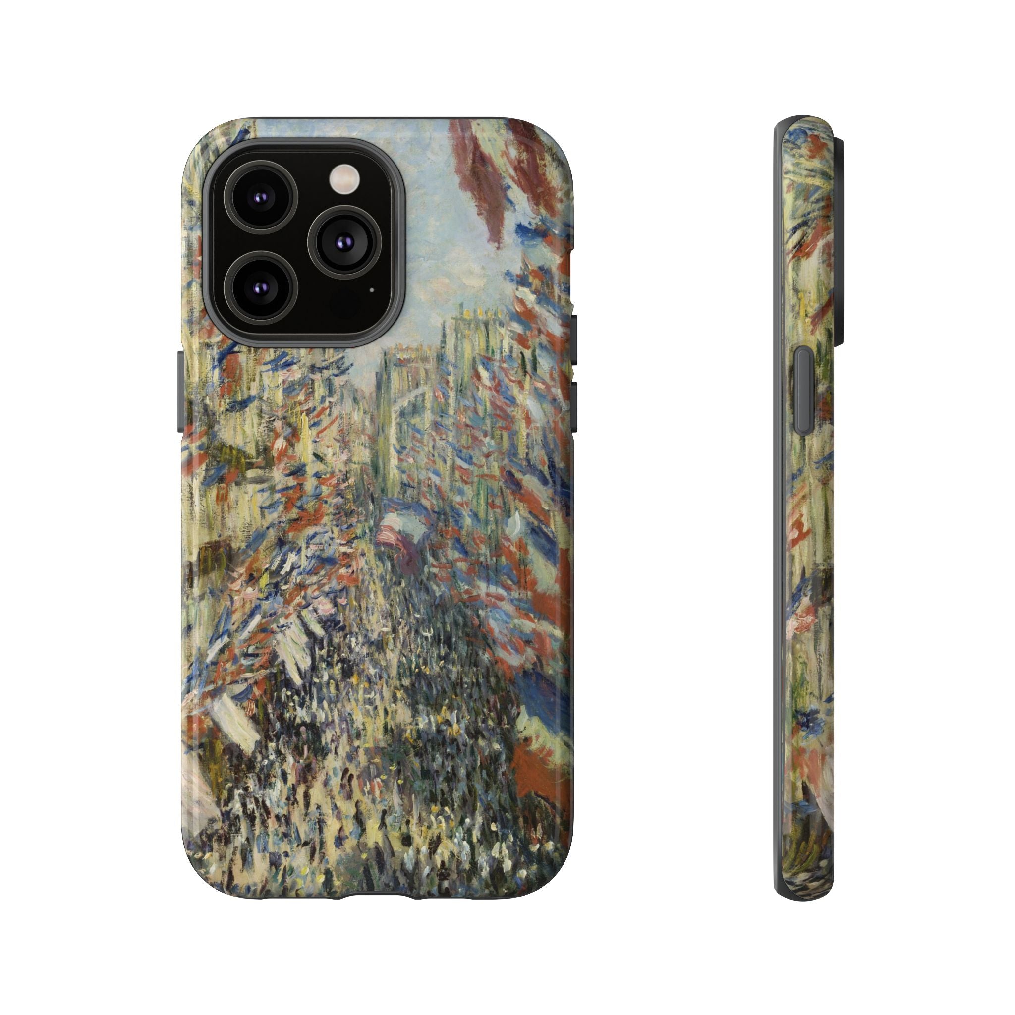 The Rue Montorgueil in Paris by Claude Monet - iPhone Tough Case