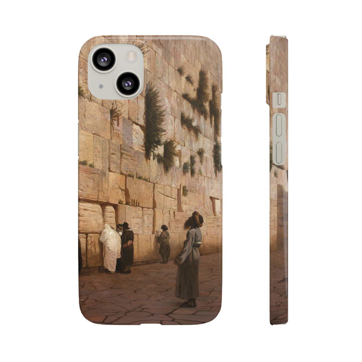 Le Mur des Lamentations by Jean-Leon Gerome - iPhone Slim Case