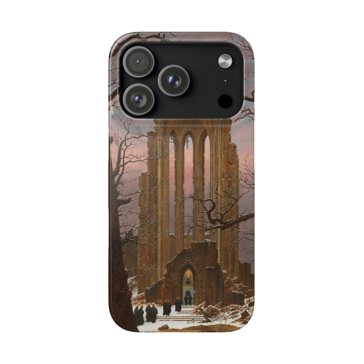 Monastery Graveyard in the Snow by Caspar David Friedrich - iPhone Slim Case