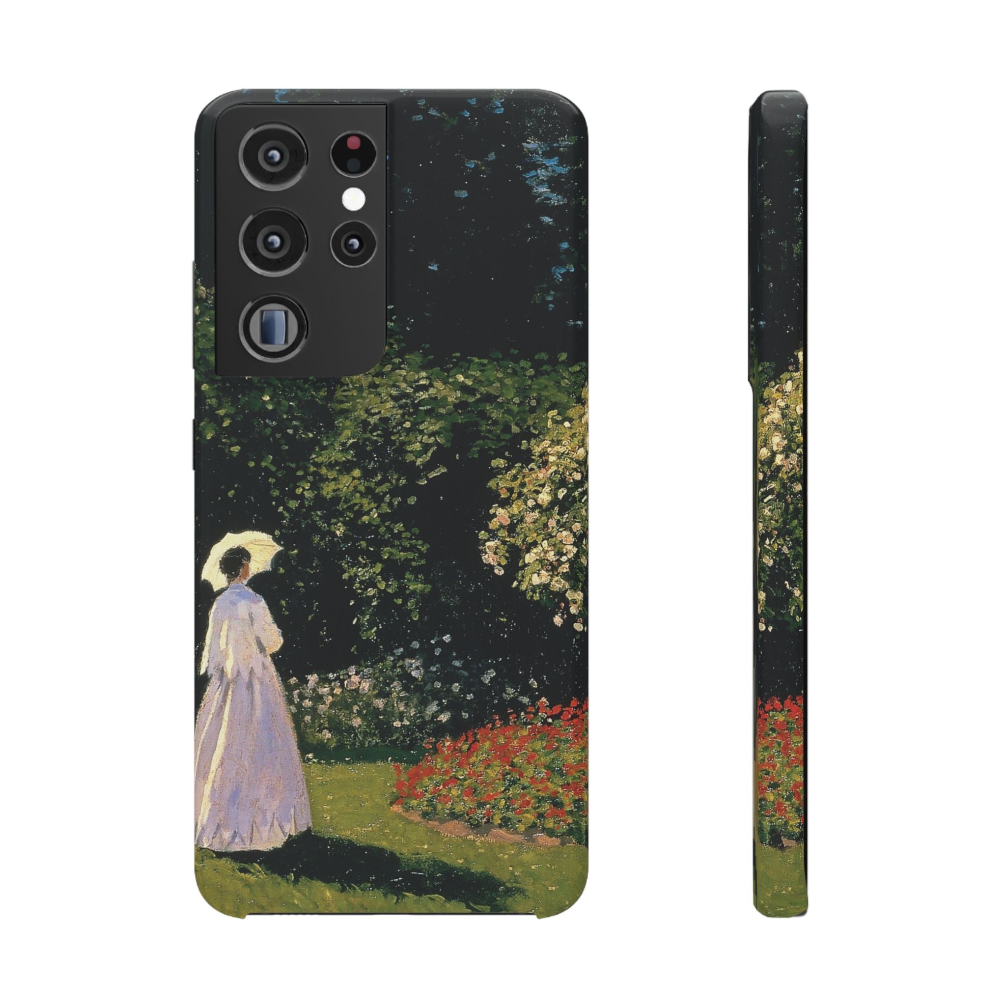 Woman in the Garden by Claude Monet - Samsung Slim Case
