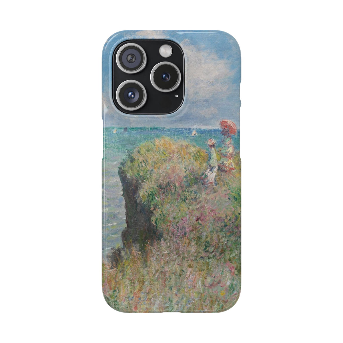 Cliff Walk at Pourville by Claude Monet - iPhone Slim Case