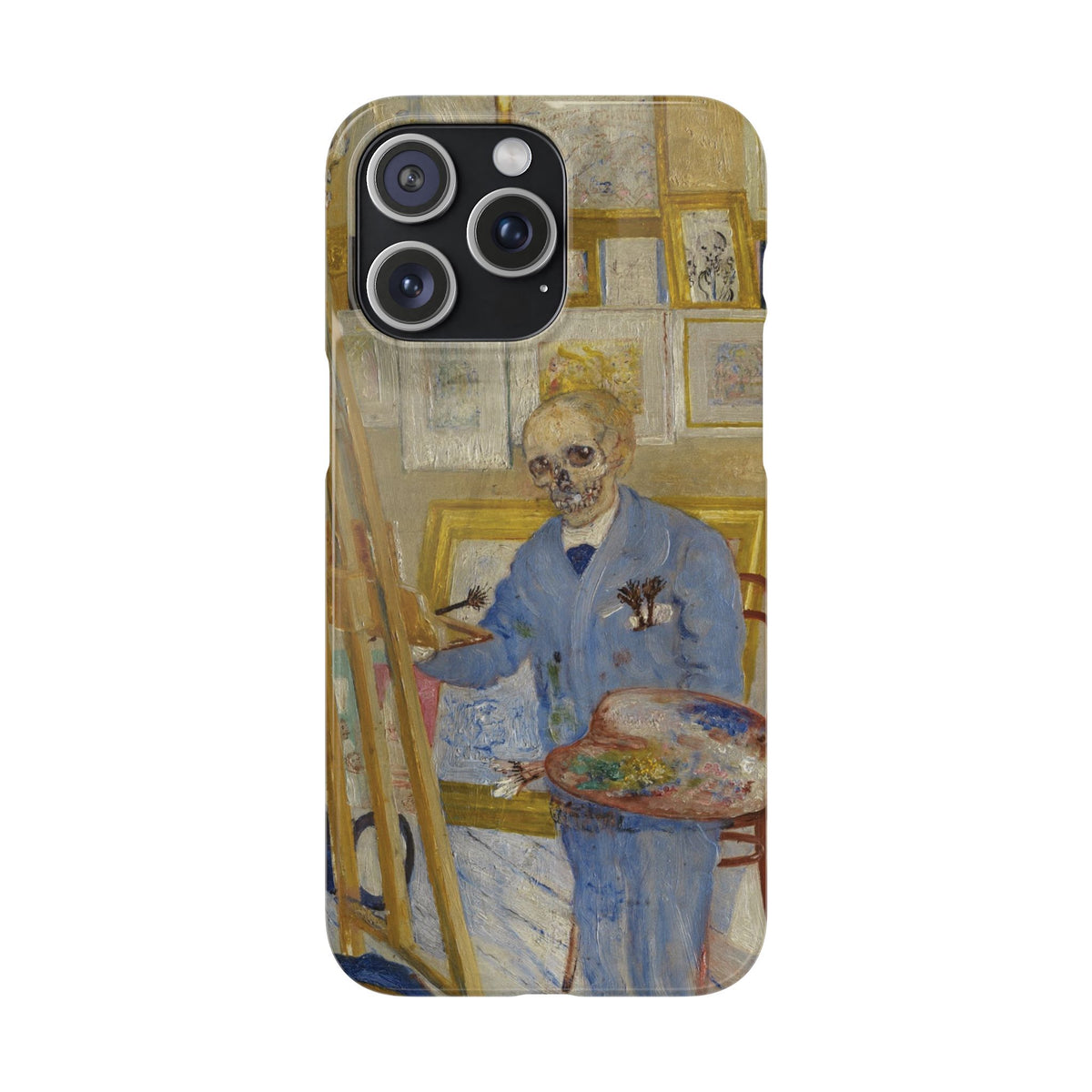 Skeleton Painter in his Studio by James Ensor - iPhone Slim Case
