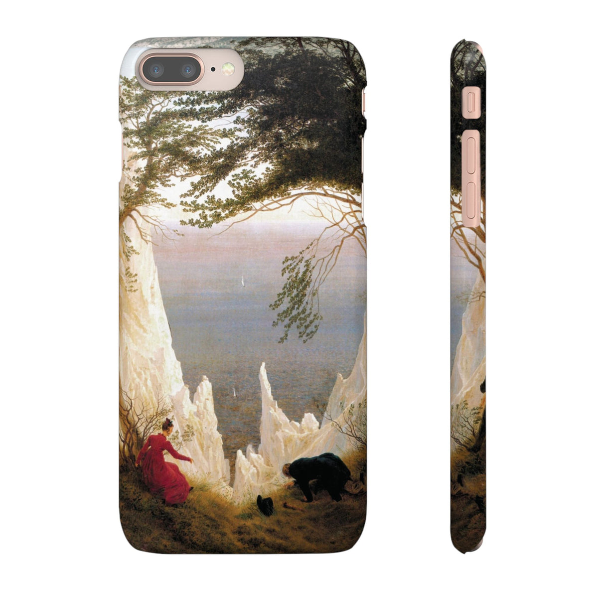 Chalk Cliffs on Rügen by Caspar David Friedrich - iPhone Slim Case