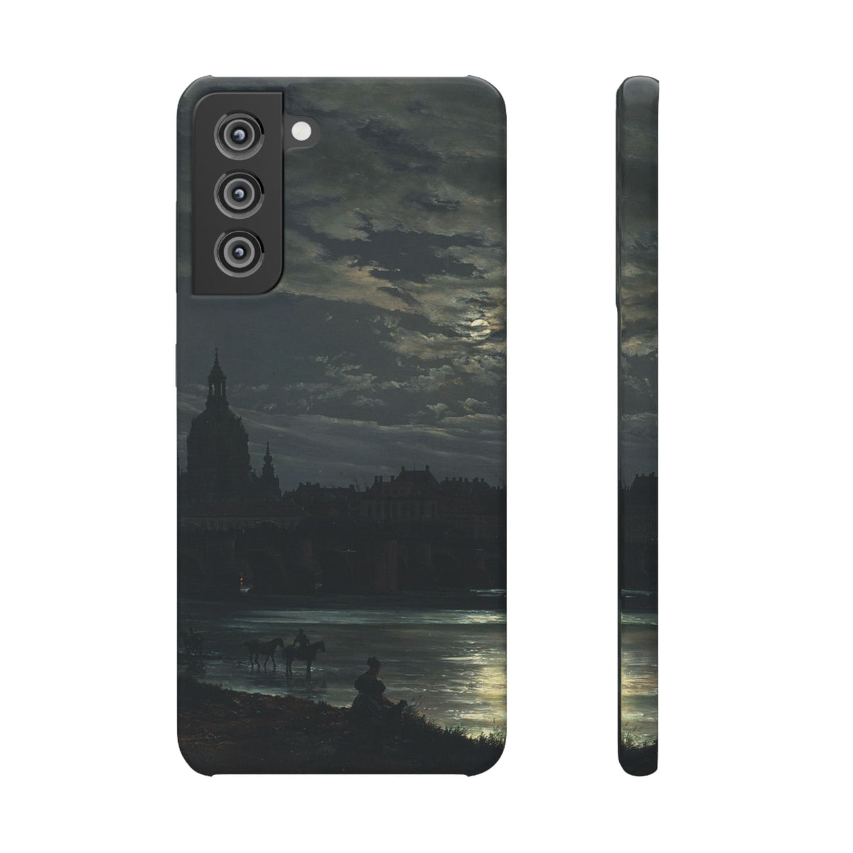 View of Dresden by Moonlight by Johan Dahl - Samsung Slim Case
