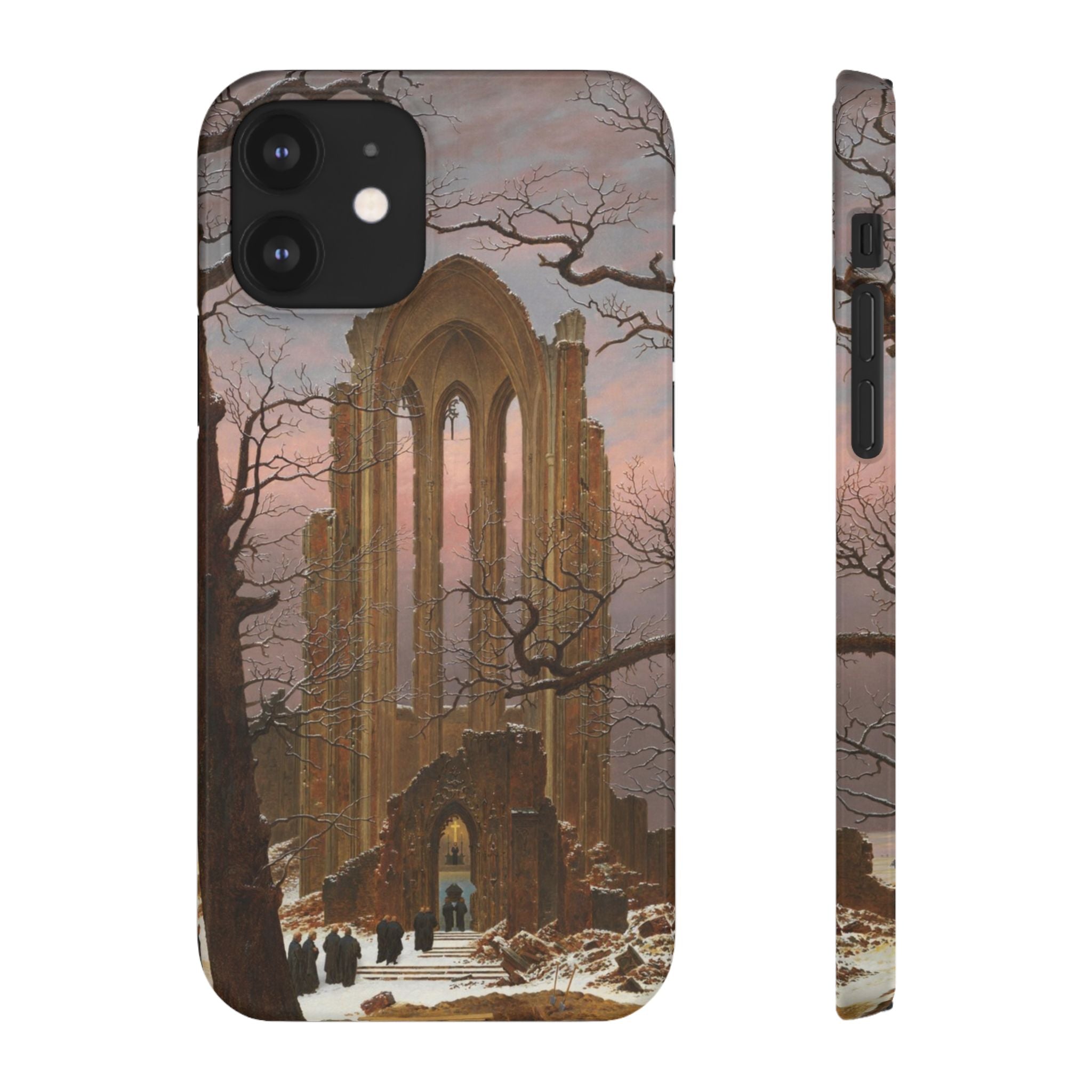 Monastery Graveyard in the Snow by Caspar David Friedrich - iPhone Slim Case