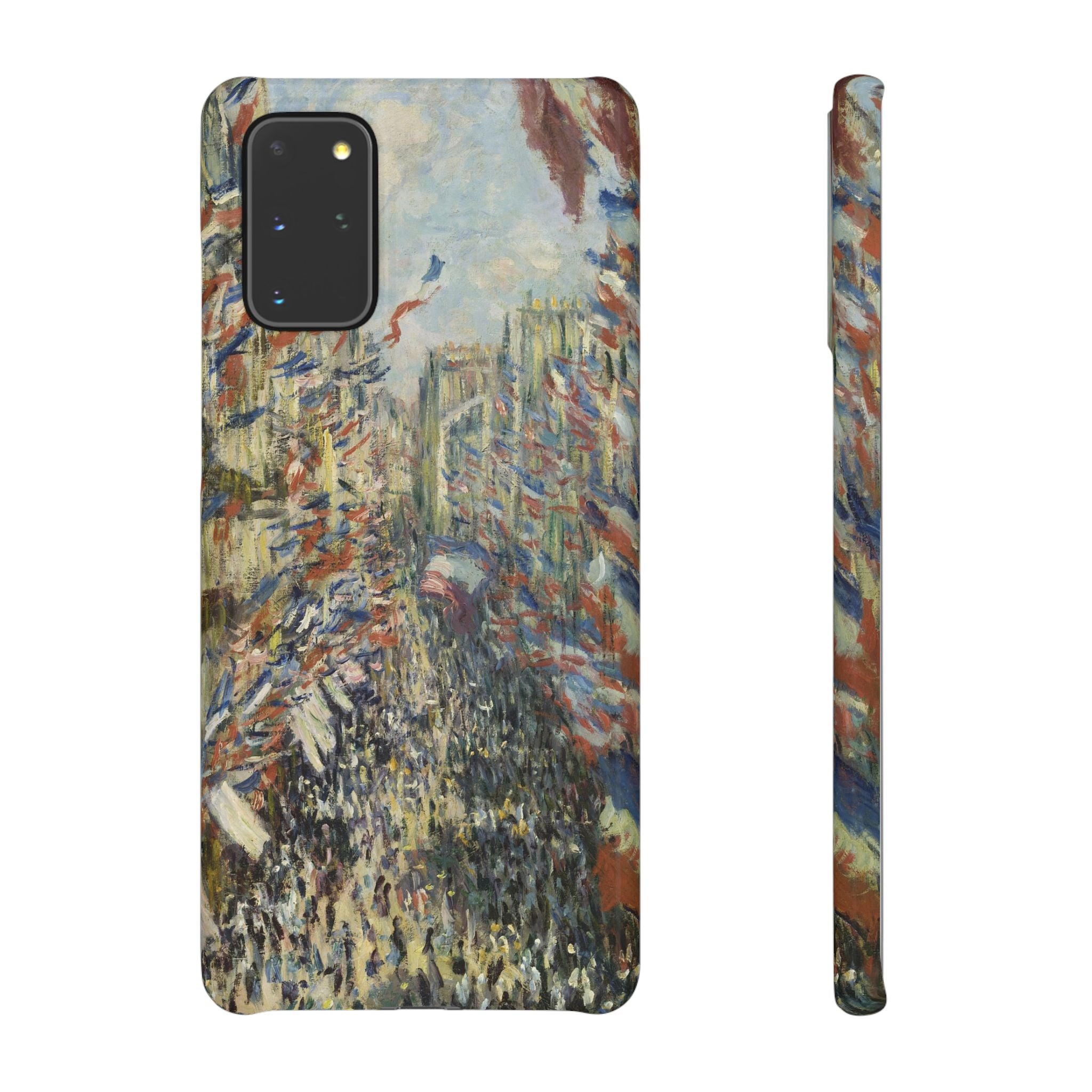 The Rue Montorgueil in Paris by Claude Monet - Samsung Slim Case