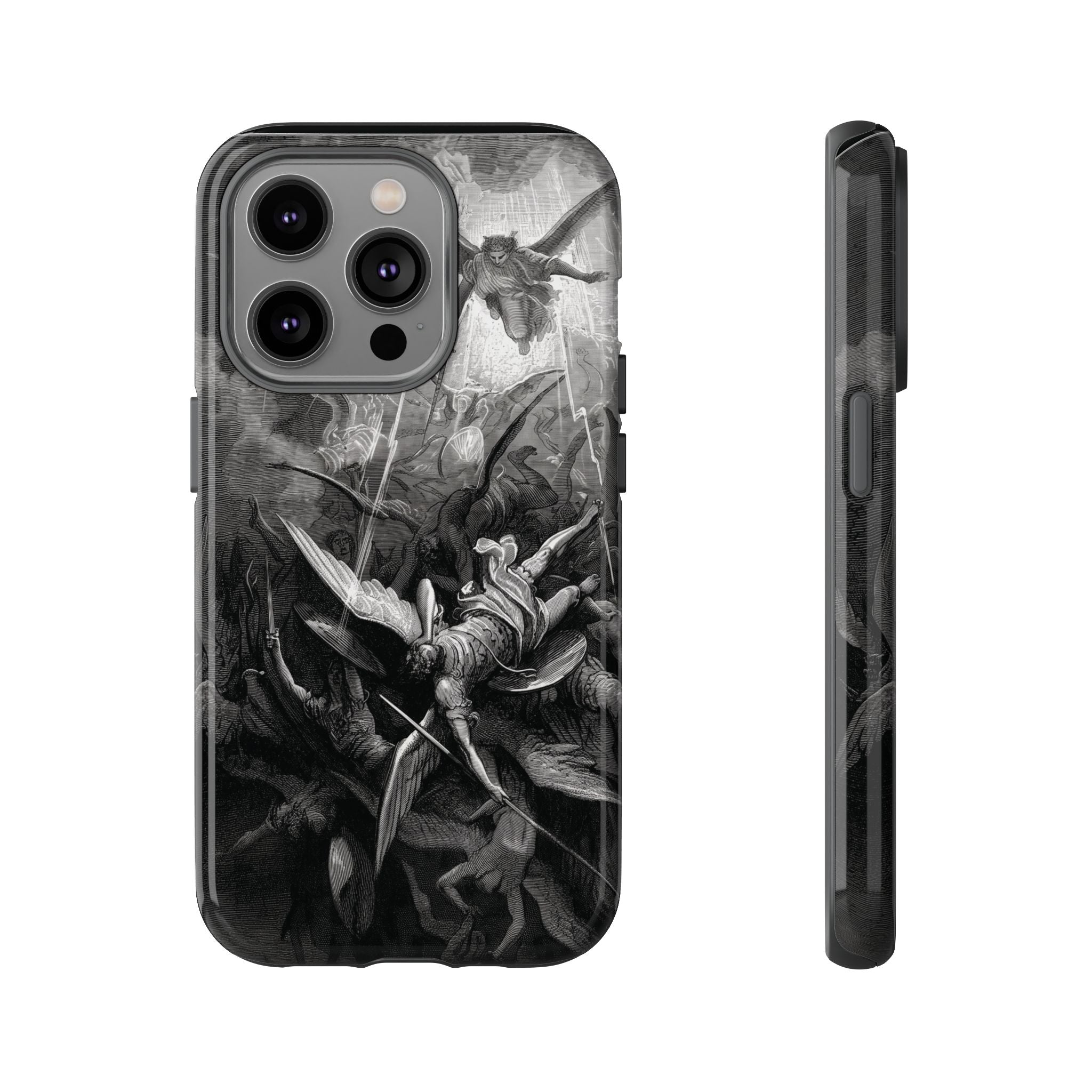 Paradise Lost | The Battle in Heaven by Gustave Doré - iPhone Tough Case