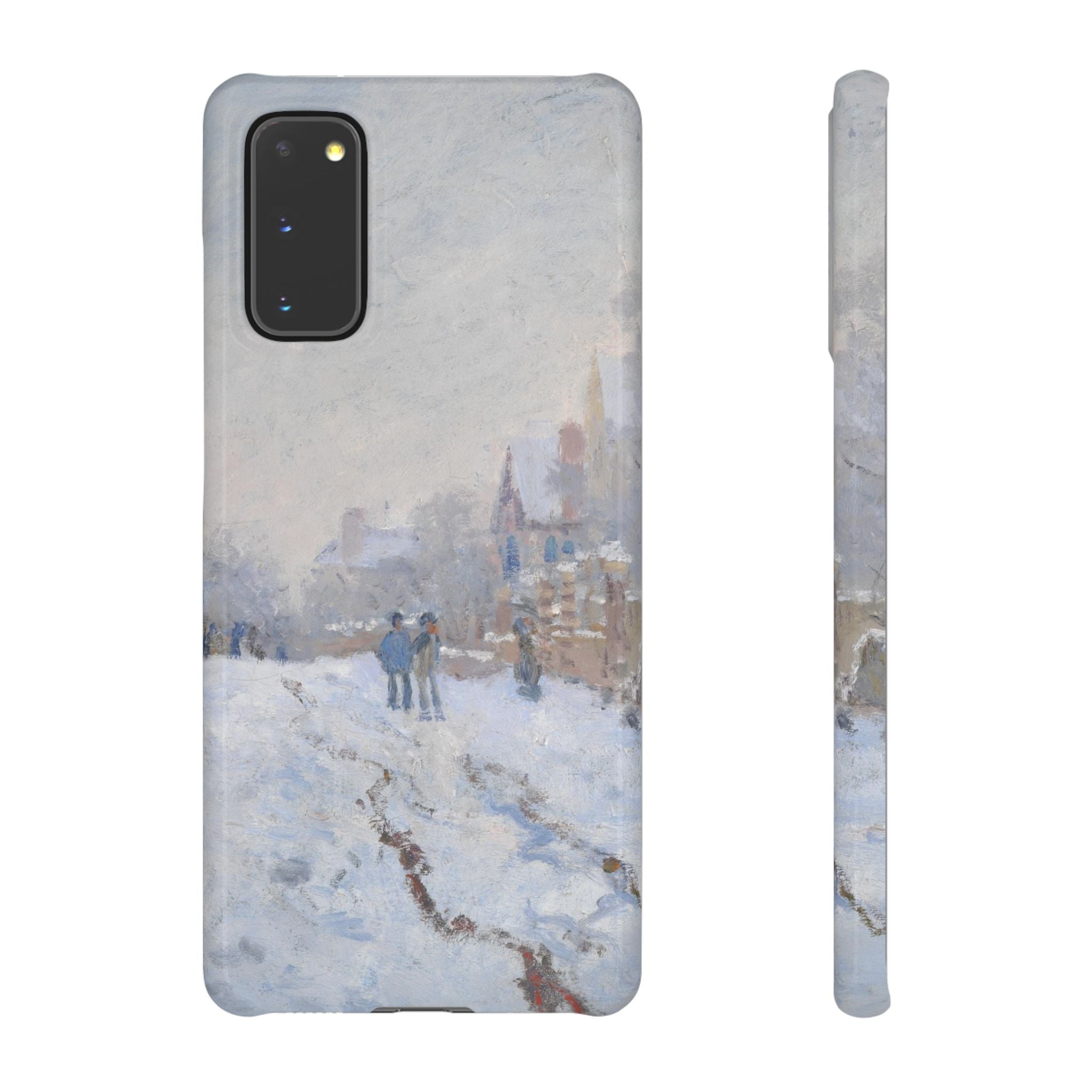 Snow Scene at Argenteuil by Claude Monet - Samsung Slim Case