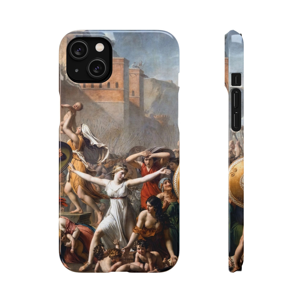 The Intervention of the Sabine Women by Jacques-Louis David - iPhone Slim Case