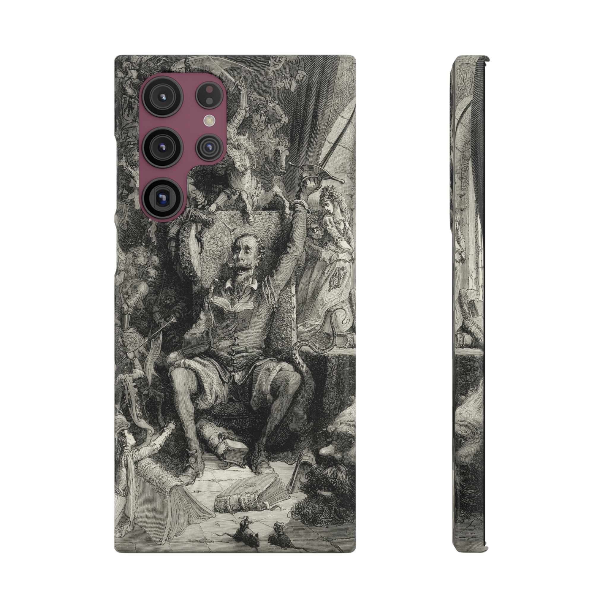 Don Quixote and His Visions by Gustave Doré - Samsung Slim Case