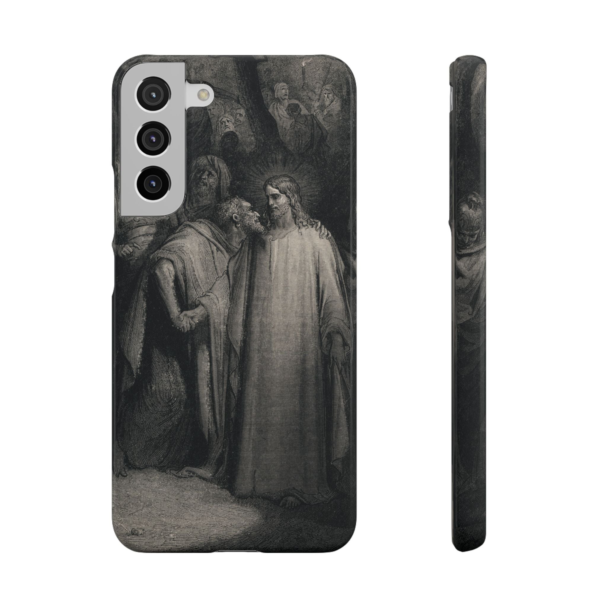 The Holy Bible: Plate CXLI “The Judas Kiss” by Gustave Doré - Samsung Slim Case