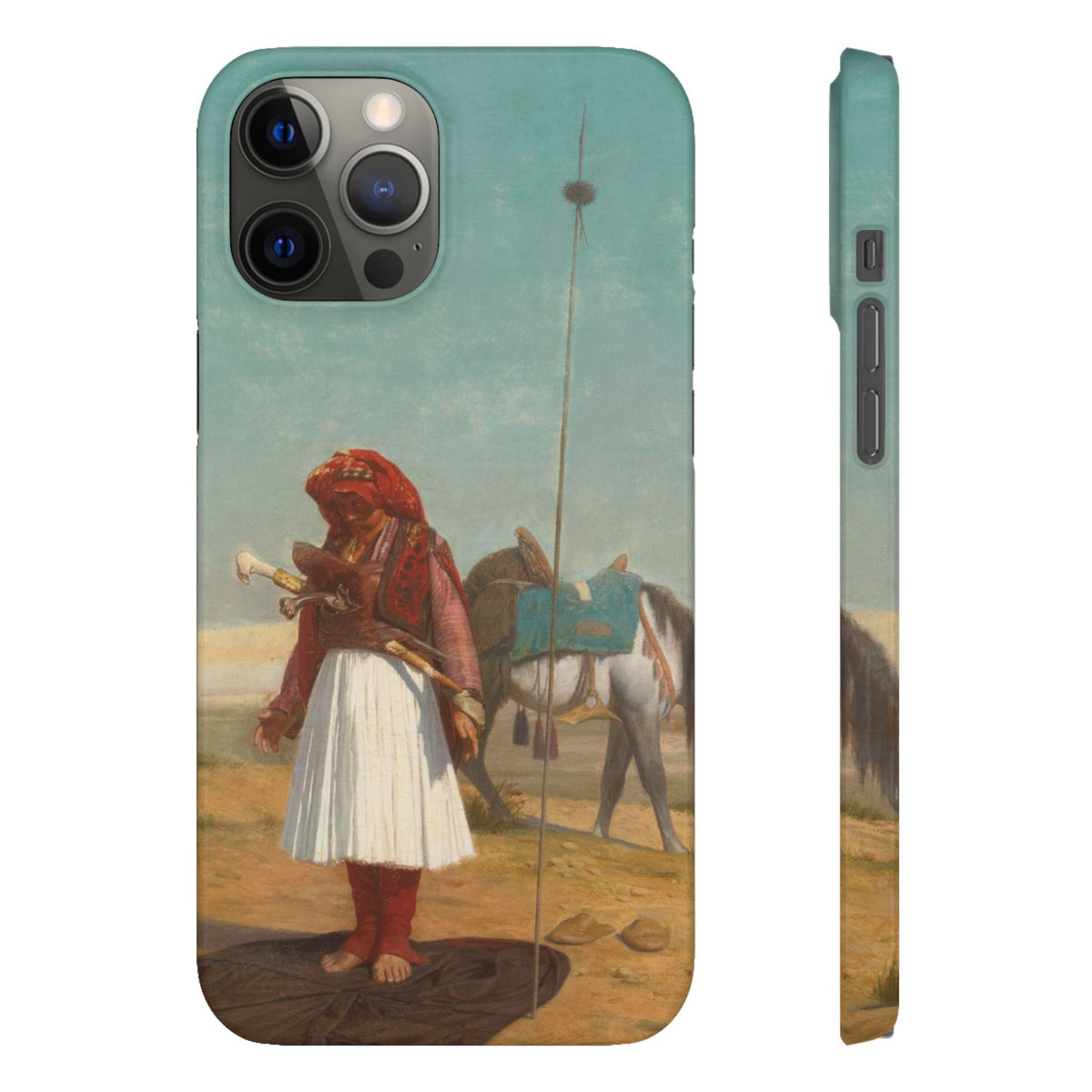 Prayer in the Desert by Jean-Leon Gerome - iPhone Slim Case