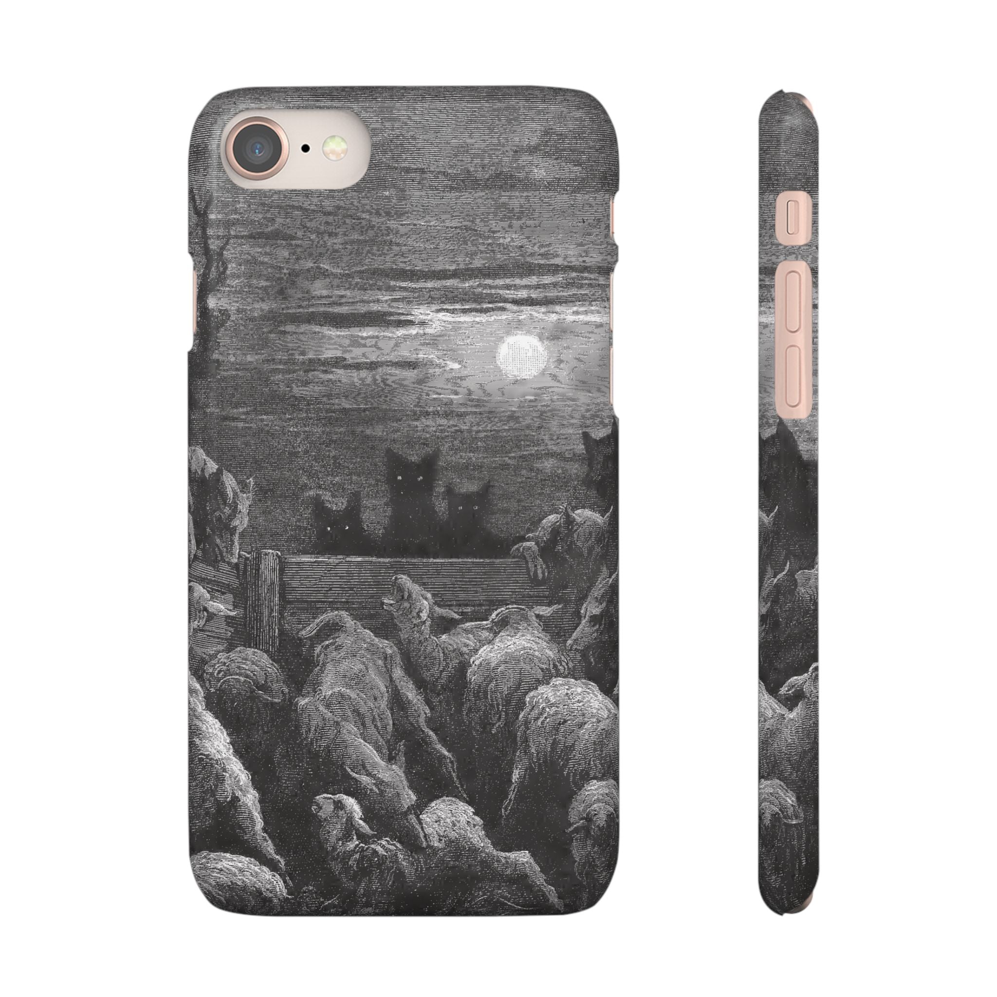 The Wolves and The Sheep by Gustave Dore - iPhone Slim Case