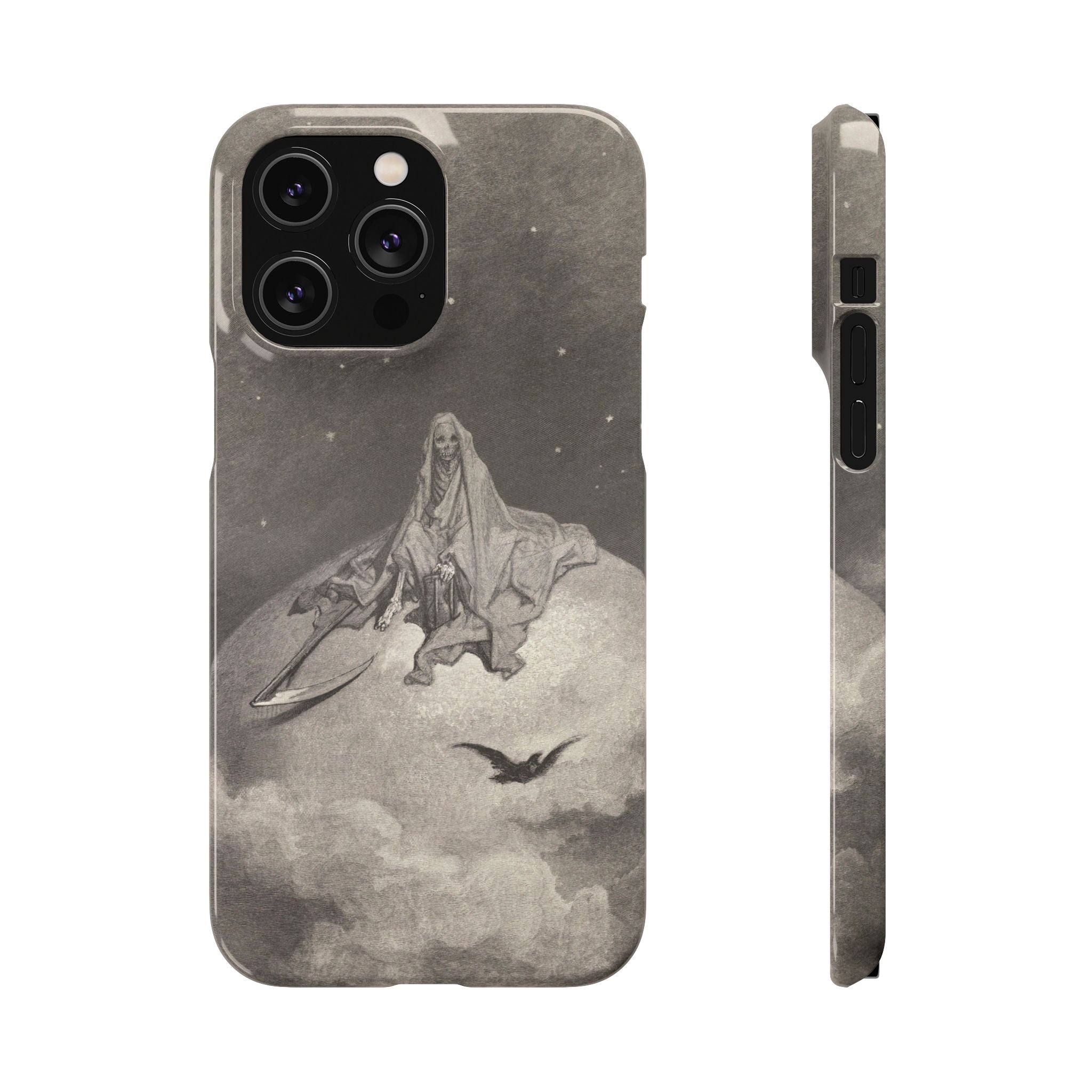 Doubting, dreaming dreams no mortal ever dared to dream before by Gustave Doré - iPhone Slim Case